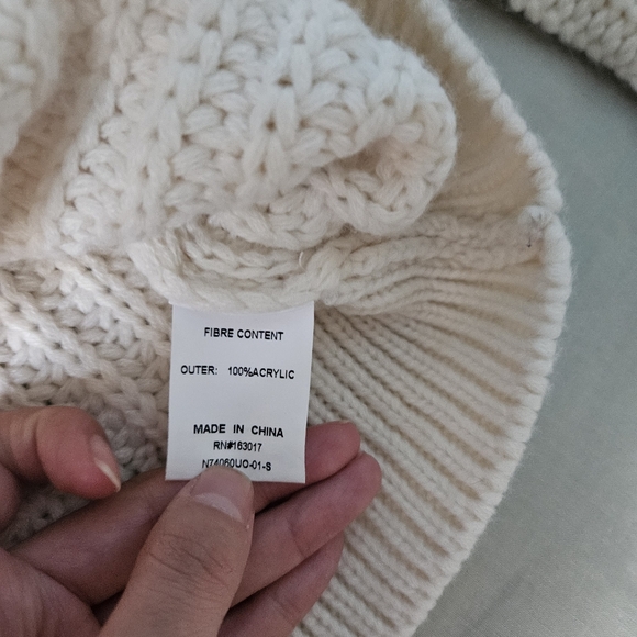 PRINCESS POLLY Kynlee cable knit sweater cream Coastal Small/Medium - Picture 8 of 9